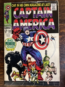 Marvel Captain America #100 signed by JACK KIRBY
