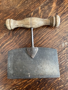 Vintage Herb Cutter With Wooden Handle