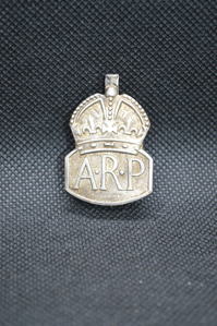 WW2 ARP- ladies warden pin . Silver