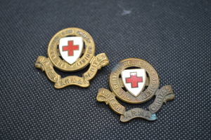 British Red Cross Society hat badge, Two.