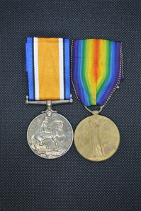 WW1 Medal pairing awarded to Pte. A.Churn. A.S.C