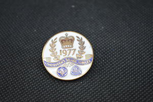The Queen’s Silver Jubilee 1977 Scout/Guide Enamel Badge